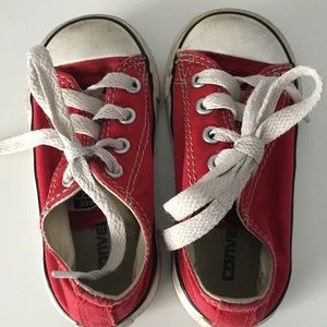 Toddler Red Converse Size 6